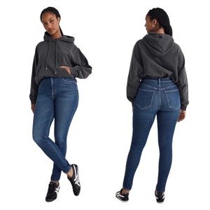 MADEWELL | Women’s 10" High-Rise Skinny Denim Stretch Blue Jeans size 35T